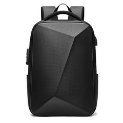 EVA Hard Shell Expandable Laptop Backpack with USB Port Multifunctional Business Travel Backpack(Black) - Laptop Backpack - British D'sire