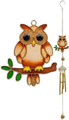 Garden Chime Owl On Branch Wind Chime Small - British D'sire