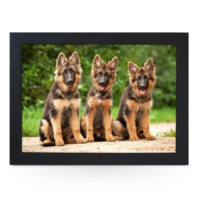 German Shepherd Puppies Lap Tray - L0580 - Kitchen Tools & Gadgets - British D'sire