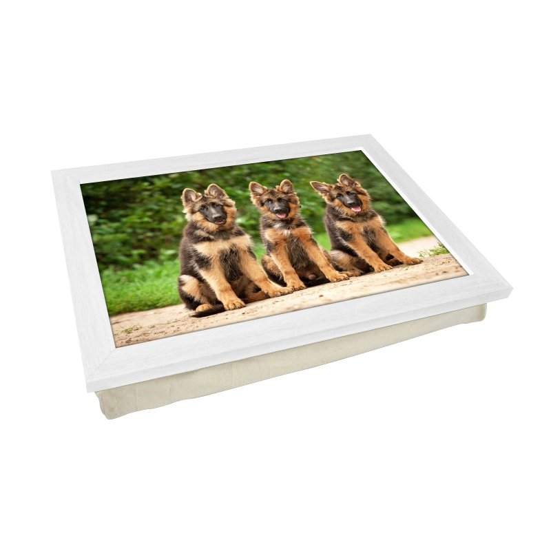 German Shepherd Puppies Lap Tray - L0580 - Kitchen Tools & Gadgets - British D'sire