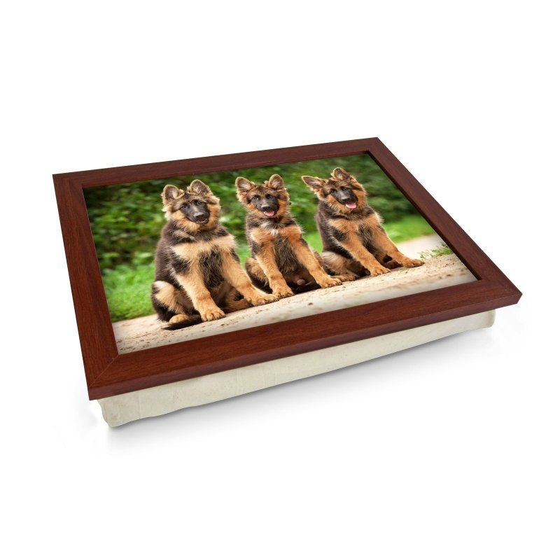 German Shepherd Puppies Lap Tray - L0580 - Kitchen Tools & Gadgets - British D'sire