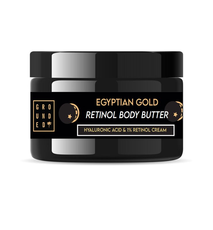 Grounded Beauty Retinol Body Butter 30ml Egyptian Gold - Body Care - British D'sire