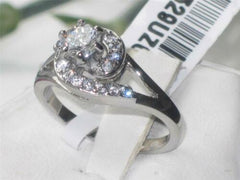 Jewellery Kingdom 1 CT Simulated Diamonds Stainless Steel Pretty Realistic Ladies Ring - Rings - British D'sire