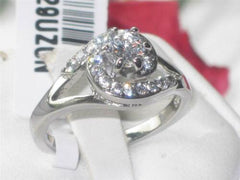 Jewellery Kingdom 1 CT Simulated Diamonds Stainless Steel Pretty Realistic Ladies Ring - Rings - British D'sire