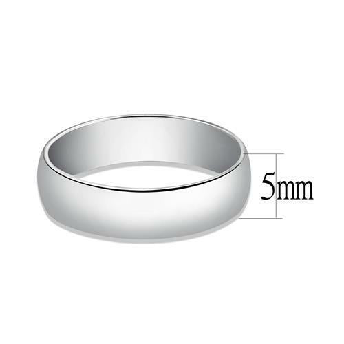 Jewellery Kingdom 925 D Shape Ladies Mens Sterling Silver Band Wedding Ring - Jewelry Rings - British D'sire