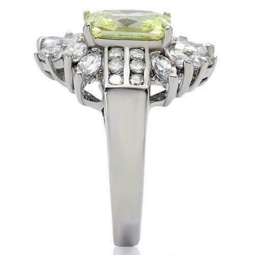 Jewellery Kingdom Citrine Ladies Emerald Cut Marquise Cocktail Cz Ring - Jewelry Rings - British D'sire