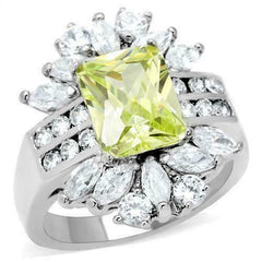 Jewellery Kingdom Citrine Ladies Emerald Cut Marquise Cocktail Cz Ring - Jewelry Rings - British D'sire