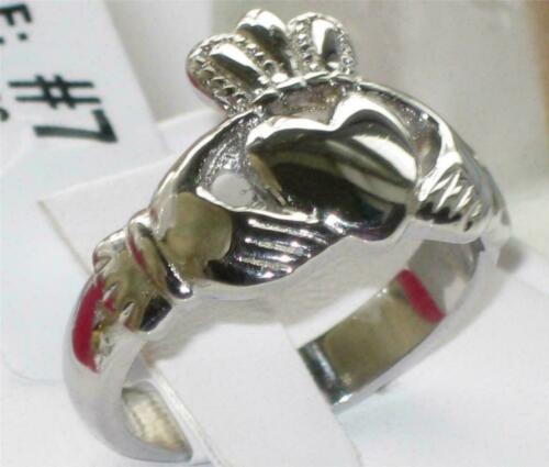 Jewellery Kingdom Claddagh Celtic Irish Ladies Ring (Silver) - Jewelry Rings - British D'sire