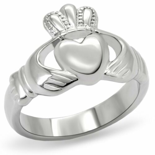 Jewellery Kingdom Claddagh Celtic Irish Ladies Ring (Silver) - Jewelry Rings - British D'sire