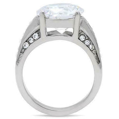 Jewellery Kingdom Cocktail Cubic Zirconia Solitaire Accents 8 Carat Ring (Silver) - Jewelry Rings - British D'sire