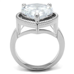 Jewellery Kingdom Cocktail Pear Cut Ladies Cubic Zirconia Statement Ring (Silver) - Jewelry Rings - British D'sire