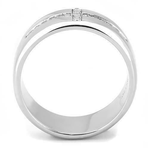 Jewellery Kingdom Cross Mens Cz Thumb Band Wedding Signet Pinky Stainless Steel 9mm Ring (Silver) - Jewelry Rings - British D'sire