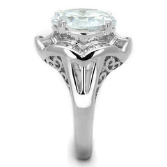 Jewellery Kingdom Cubic Zirconia 8 CT Silver Baguettes Rhodium Statement Sparkle Ladies Cocktail Ring - Jewelry Rings - British D'sire