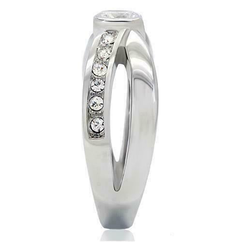 Jewellery Kingdom Cubic Zirconia Dress Pretty Ladies Crossover Ring (Silver) - Rings - British D'sire