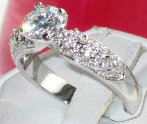 Jewellery Kingdom Cubic Zirconia Pave 1.5CT Sparkling Realistic Ladies Engagement Ring - Jewelry Rings - British D'sire