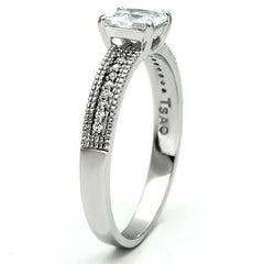 Jewellery Kingdom Cubic Zirconia Princess Cut Sterling Silver 1 CT Ladies Engagement Ring - Jewelry Rings - British D'sire