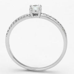 Jewellery Kingdom Cubic Zirconia Sterling Silver 925 Engagement 3/4 CT Solitaire Ladies Silver Ring - Jewelry Rings - British D'sire