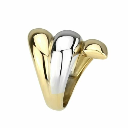 Jewellery Kingdom Designer Ladies Ring (Silver & Gold) - Jewelry Rings - British D'sire