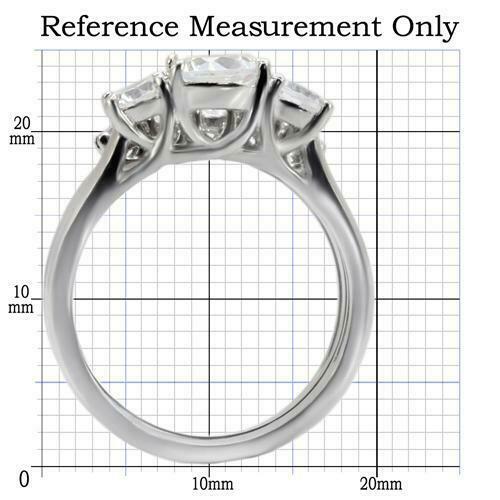 Jewellery Kingdom Engagement Wedding Band Ladies Cubic Zirconia Ring Set (Silver) - Jewelry Rings - British D'sire