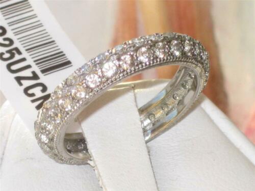 Jewellery Kingdom Full Eternity Cubic Zirconia Stainless Steel Wedding Stacking Ladies Band Ring - Jewelry Rings - British D'sire