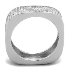 Jewellery Kingdom Full Eternity Sterling Silver 925 Stamped Sparkling Ladies Cubic Zirconia Band Ring - Jewelry Rings - British D'sire