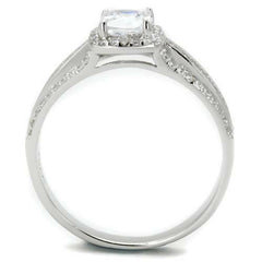 Jewellery Kingdom Ladies 2 Carat Sterling Silver Princess Cut Stamped Cubic Zirconia Ring - Jewelry Rings - British D'sire