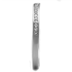 Jewellery Kingdom Ladies Cubic Zirconia Band 27 mm Sterling Eternity Wedding Thumb Handmade Ring (Silver) - Jewelry Rings - British D'sire