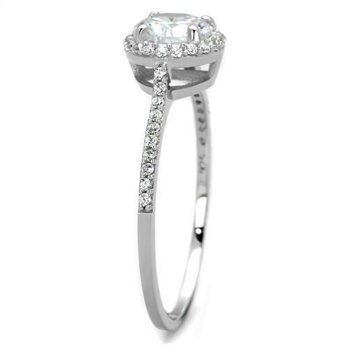 Jewellery Kingdom Ladies Cubic Zirconia Solitaire Accents 925 Handmade 1 Carat Pretty Ring (Sterling Silver) - Jewelry Rings - British D'sire