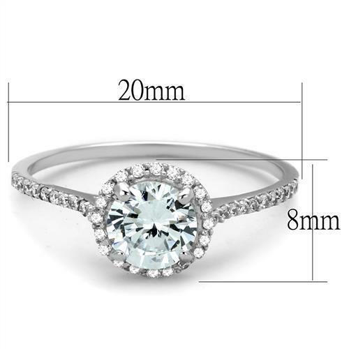 Jewellery Kingdom Ladies Cubic Zirconia Solitaire Accents 925 Handmade 1 Carat Pretty Ring (Sterling Silver) - Jewelry Rings - British D'sire