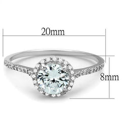 Jewellery Kingdom Ladies Cubic Zirconia Solitaire Accents 925 Handmade 1 Carat Pretty Ring (Sterling Silver) - Jewelry Rings - British D'sire