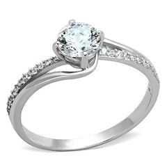 Jewellery Kingdom Ladies Cz Sterling Silver 1 Carat Engagement Solitaire Accents Stamped Ring - Jewelry Rings - British D'sire