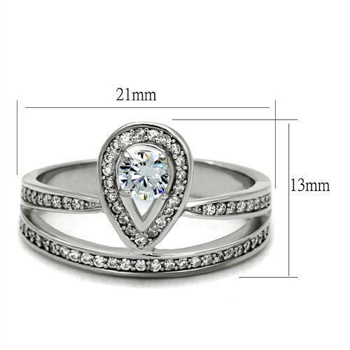 Jewellery Kingdom Ladies Cz Sterling Silver Handmade Solitaire Accents Pave 1.40 Carat Ring - Jewelry Rings - British D'sire