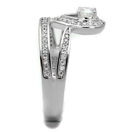 Jewellery Kingdom Ladies Cz Sterling Silver Handmade Solitaire Accents Pave 1.40 Carat Ring - Jewelry Rings - British D'sire