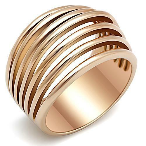 Jewellery Kingdom Ladies Dome Band Chunky 14kt No Stone Open Steel Gold Ring - Jewelry Rings - British D'sire