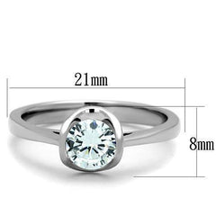 Jewellery Kingdom Ladies Engagement 2K Solitaire Simulated Diamond Ring - Engagement Rings - British D'sire