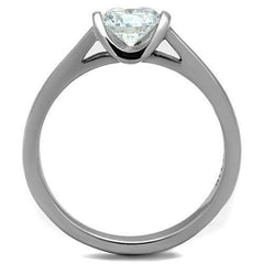 Jewellery Kingdom Ladies Engagement 2K Solitaire Simulated Diamond Ring - Engagement Rings - British D'sire