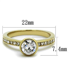 Jewellery Kingdom Ladies Engagement Bezel 1.50K Ring (Gold) - Engagement Rings - British D'sire