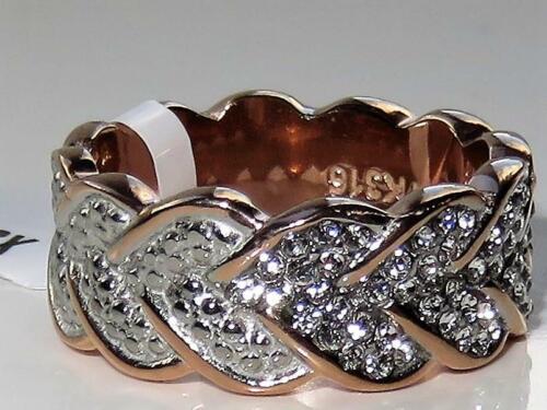 Jewellery Kingdom Ladies Eternity Band Cz Steel Wedding Ring (Rose Gold) - Jewelry Rings - British D'sire