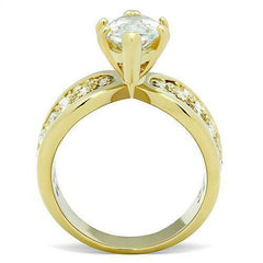 Jewellery Kingdom Ladies Marquise Cocktail Simulated Diamonds Ring - Rings - British D'sire