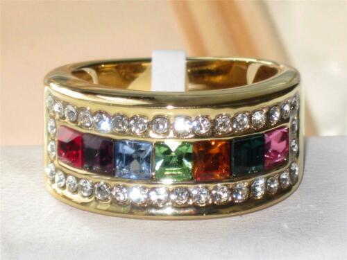 Jewellery Kingdom Ladies Princess Cut Eternity 18k 10mm Gold Band Ring (Multi Colour) - Jewelry Rings - British D'sire