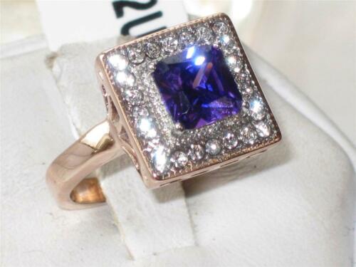 Jewellery Kingdom Ladies Purple Tanzanite Princess Cut Ring (Gold) - Rings - British D'sire