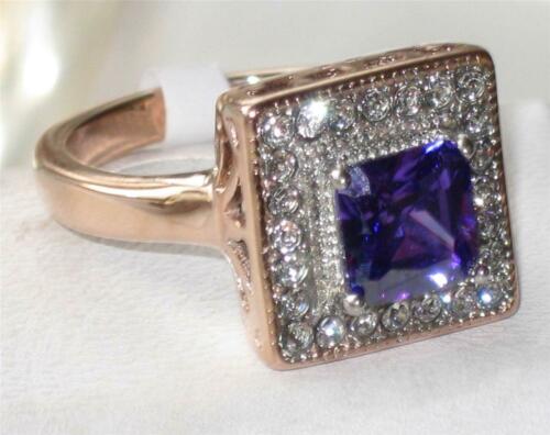 Jewellery Kingdom Ladies Purple Tanzanite Princess Cut Ring (Gold) - Rings - British D'sire