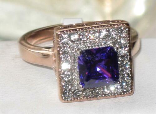 Jewellery Kingdom Ladies Purple Tanzanite Princess Cut Ring (Gold) - Rings - British D'sire