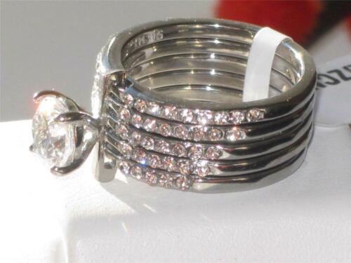 Jewellery Kingdom Ladies Ring Set Cz Stainless Steel Engagement Wedding Bands 2.50 Carat - Jewelry Rings - British D'sire