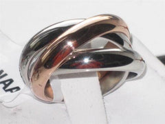 Jewellery Kingdom Ladies Russian Wedding Band Stainless Steel Unsex Rings (Rose Gold) - Jewelry Rings - British D'sire