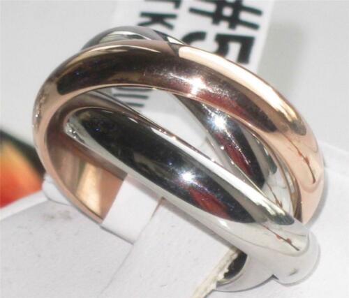 Jewellery Kingdom Ladies Russian Wedding Band Stainless Steel Unsex Rings (Rose Gold) - Jewelry Rings - British D'sire