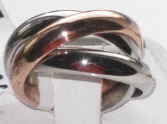 Jewellery Kingdom Ladies Russian Wedding Band Stainless Steel Unsex Rings (Rose Gold) - Jewelry Rings - British D'sire