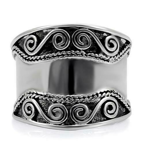 Jewellery Kingdom Ladies Silver Stainless Steel 316L Highly Polished Comfort Ring Band - Jewelry Rings - British D'sire