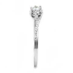 Jewellery Kingdom Ladies Solitaire Accents Cz 1/2 Carat Engagement Sterling Silver 925 Ring - Jewelry Rings - British D'sire