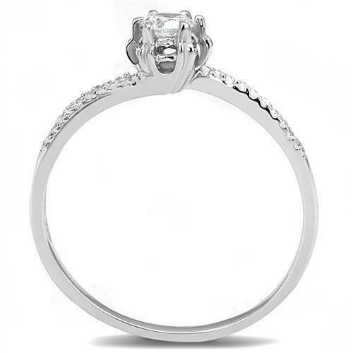 Jewellery Kingdom Ladies Solitaire Accents Cz 1/2 Carat Engagement Sterling Silver 925 Ring - Jewelry Rings - British D'sire